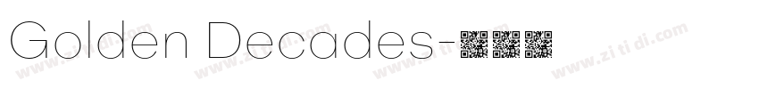 Golden Decades字体转换 Golden Decades字体转换
